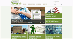 Desktop Screenshot of militarysaves.org